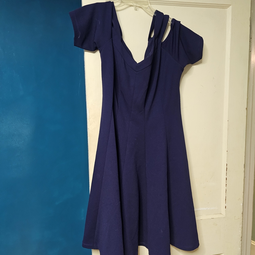 Lane Bryant Deep Blue Mini Dress